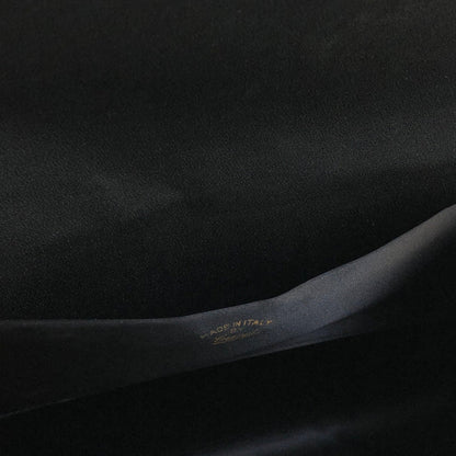 GUCCI  GG motif satin clutch bag black vintage old axi4gv