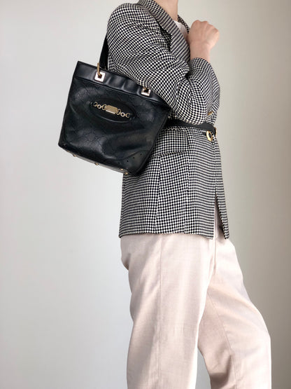 GUCCI Totebag Black 145994 Vintage gfpgkn