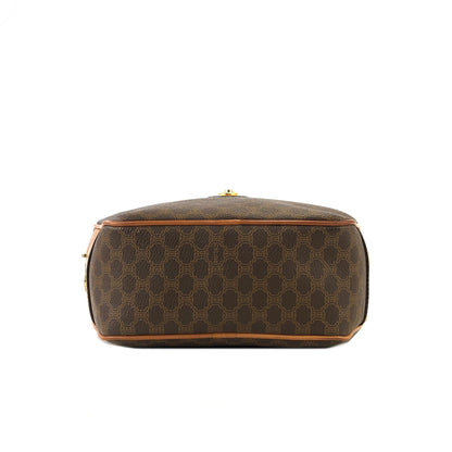 CELINE Macadam Gancini Round Shoulderbag Brown Vintage Old celine rhdej4