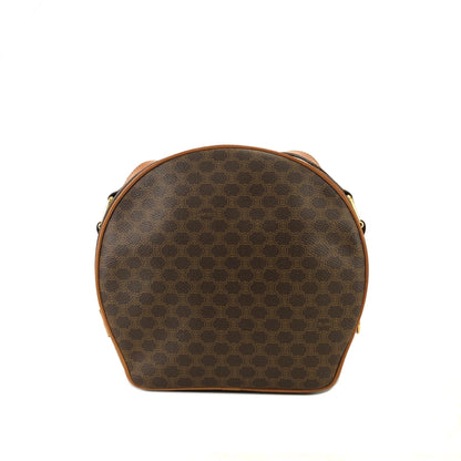 CELINE Macadam Gancini Round Shoulderbag Brown Vintage Old celine rhdej4