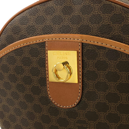CELINE Macadam Gancini Round Shoulderbag Brown Vintage Old celine rhdej4