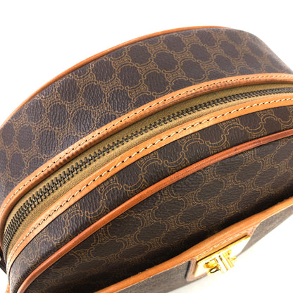 CELINE Macadam Gancini Round Shoulderbag Brown Vintage Old celine rhdej4