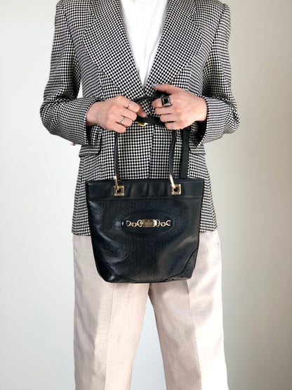 GUCCI Totebag Black 145994 Vintage gfpgkn