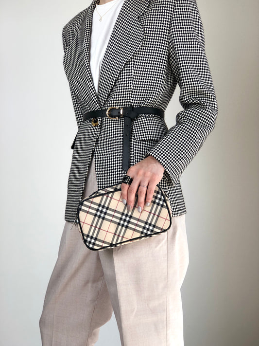BURBERRY Nova Check Shoulder bag Beige Vintage y47wfc