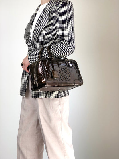 LOEWE Amazona28 Anagram Handbag Brown Vintage j8tjia