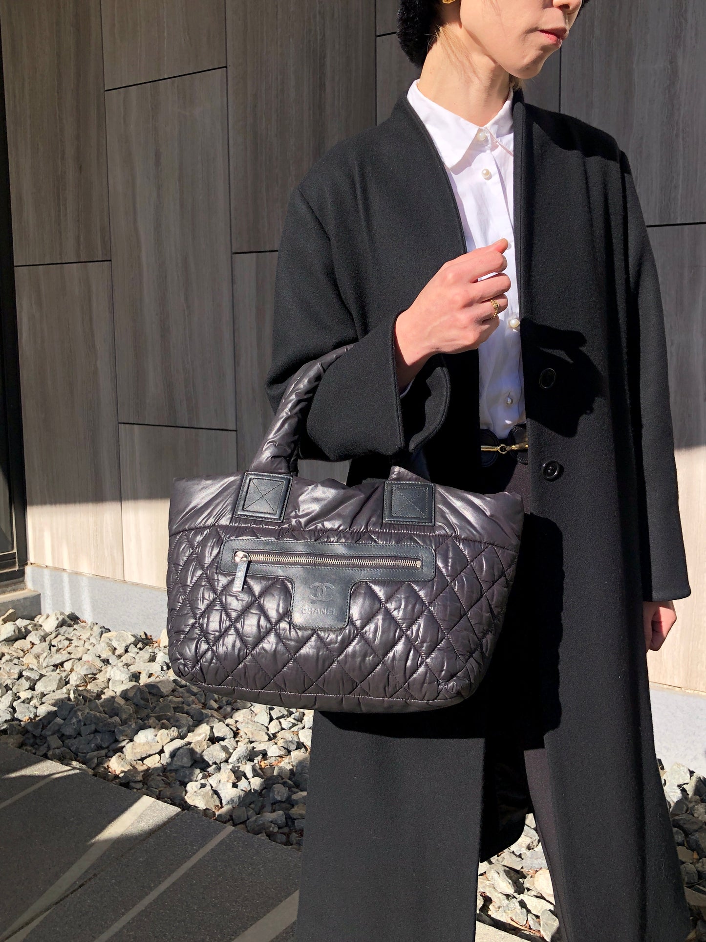 CHANEL Totebag Black A48610 Vintage 26cdcm