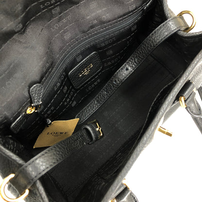 LOEWE Alamo 28 Anagram Turn lock Two-way Handbag Shoulderbag Black Vintage Old 5nr64n