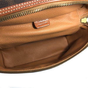 CELINE Macadam Blason Vanity bag Shoulder bag Brown Vintage Old Celine jnz587