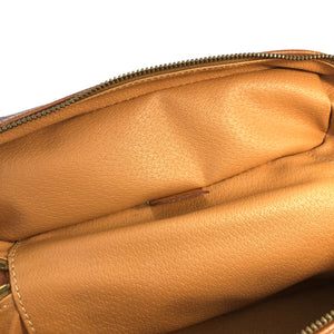 CELINE Macadam Blason Vanity bag Shoulder bag Brown Vintage Old Celine jnz587