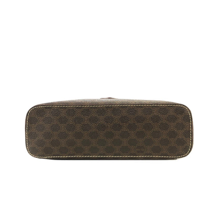CELINE Macadam Blason Vanity bag Shoulder bag Brown Vintage Old Celine jnz587