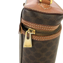 Load image into Gallery viewer, CELINE Macadam Blason Vanity bag Shoulder bag Brown Vintage Old Celine jnz587
