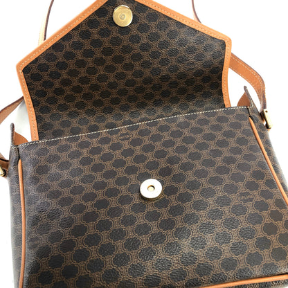 CELINE Macadam Blason Shoulderbag Brown Vintage Old celine dm2da2