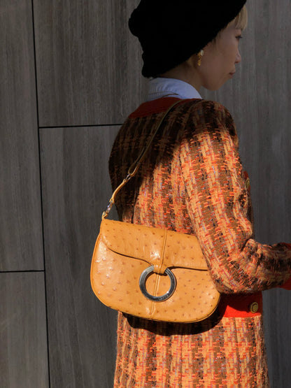 LOEWE Logo Shoulder bag Beige Vintage 2bjbin