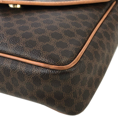 CELINE Macadam Blason Shoulderbag Brown Vintage Old celine dm2da2
