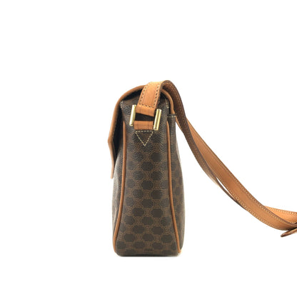CELINE Macadam Blason Shoulderbag Brown Vintage Old celine dm2da2