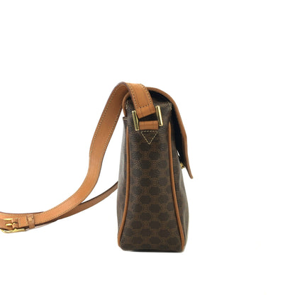 CELINE Macadam Blason Shoulderbag Brown Vintage Old celine dm2da2