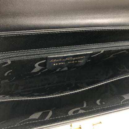 Salvatore Ferragamo Gancini 斜背包 肩背包 手提包 黑色 復古 舊款 iw4tut