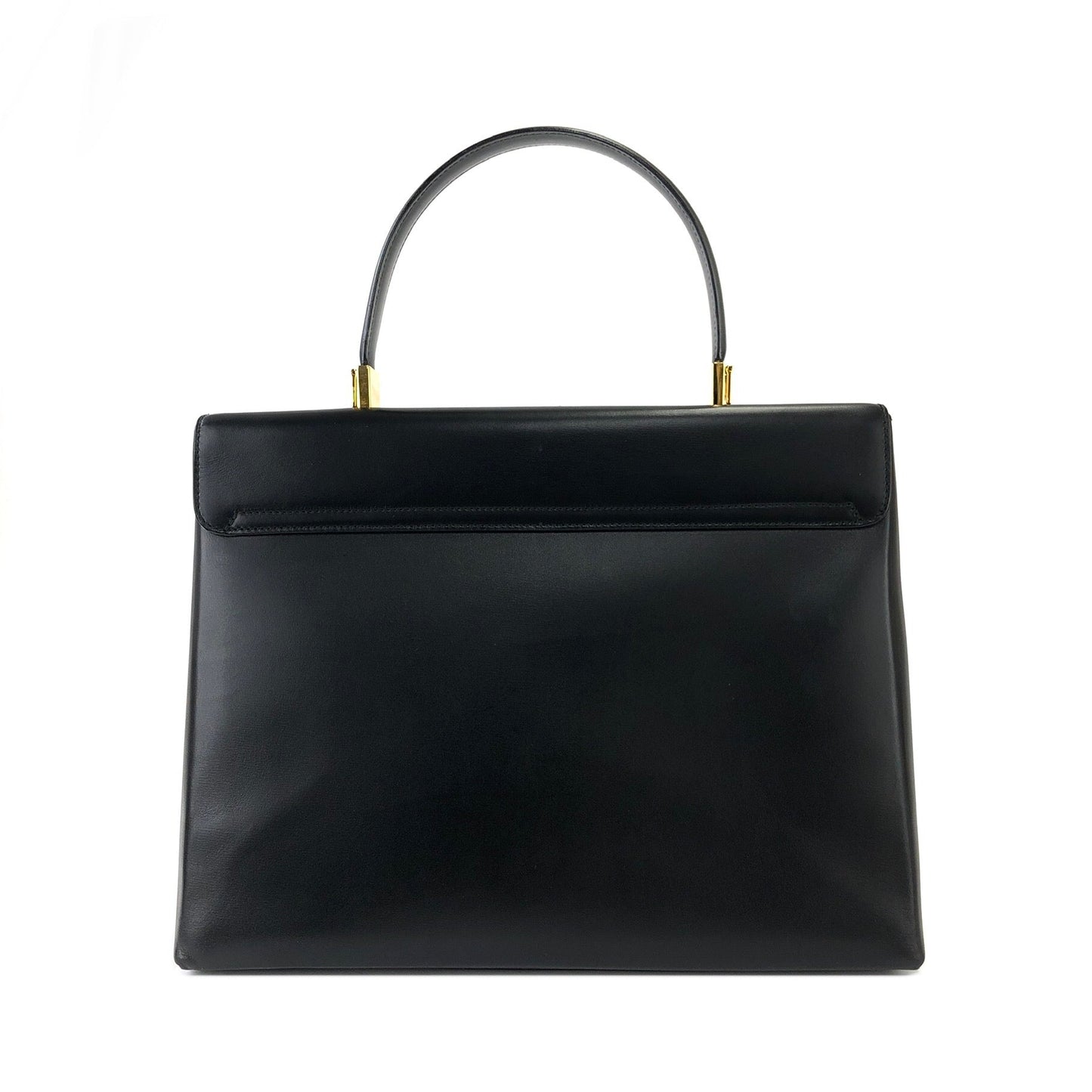 Salvatore Ferragamo Gancini Crossbody Shoulderbag Handbag Black Vintage Old iw4tut