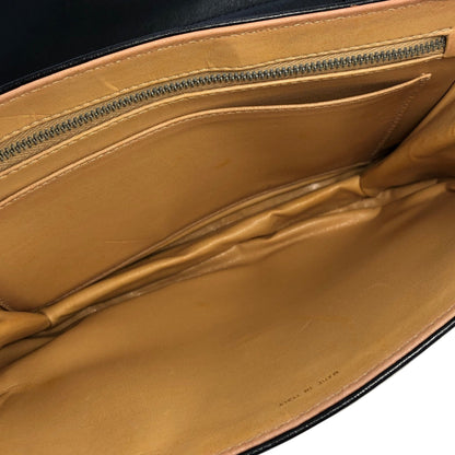 CELINE Blason Triomphe Shoulder Bag Black Old Celine Vintage dsacea