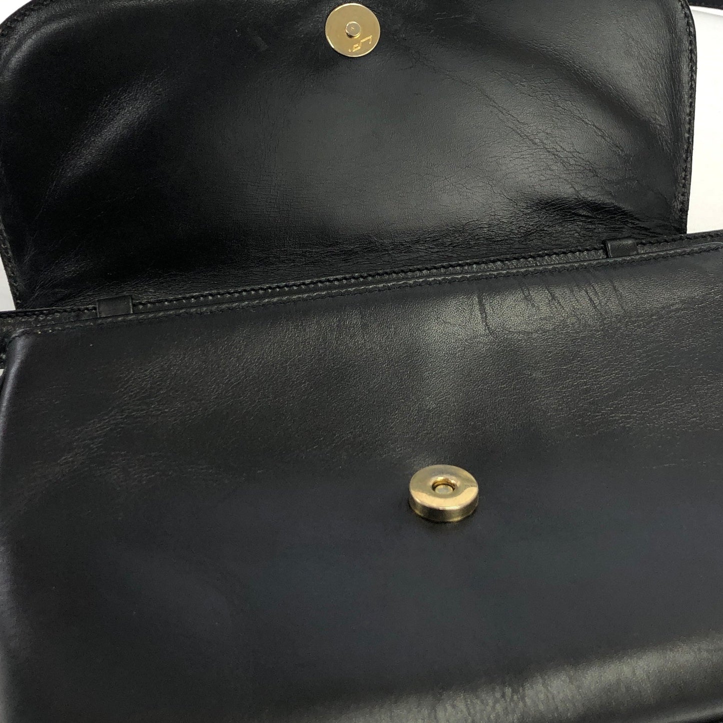 CELINE Blason Triomphe Shoulder Bag Black Old Celine Vintage dsacea