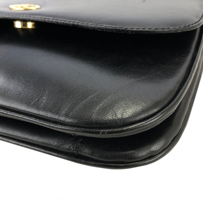 CELINE Blason Triomphe Shoulder Bag Black Old Celine Vintage dsacea