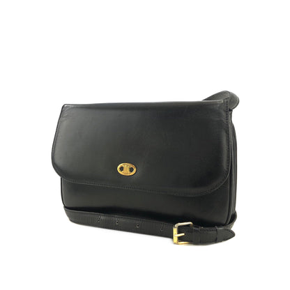 CELINE Blason Triomphe Shoulder Bag Black Old Celine Vintage dsacea