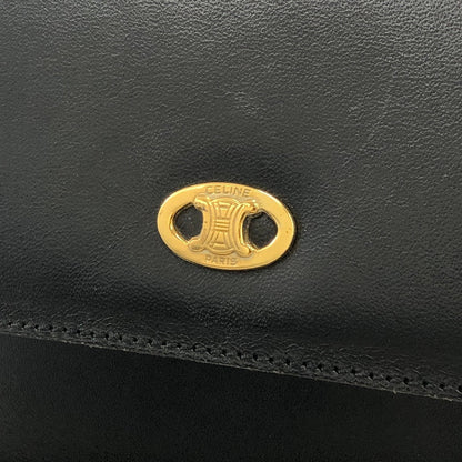 CELINE Blason Triomphe Shoulder Bag Black Old Celine Vintage dsacea