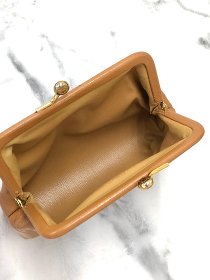 CELINE Macadam Blason Clasp Coin purse Wallet Brown 8xjnfd
