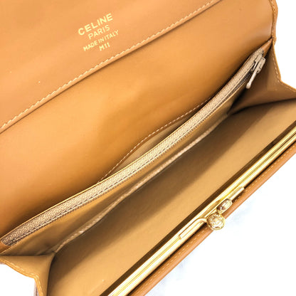 CELINE Macadam Triomphe Blason Long Wallet Brown 5x8ewe
