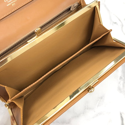 CELINE Macadam Triomphe Blason Long Wallet Brown 5x8ewe