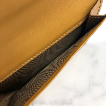 CELINE Macadam Blason Clasp Wallet Brown uphxmp
