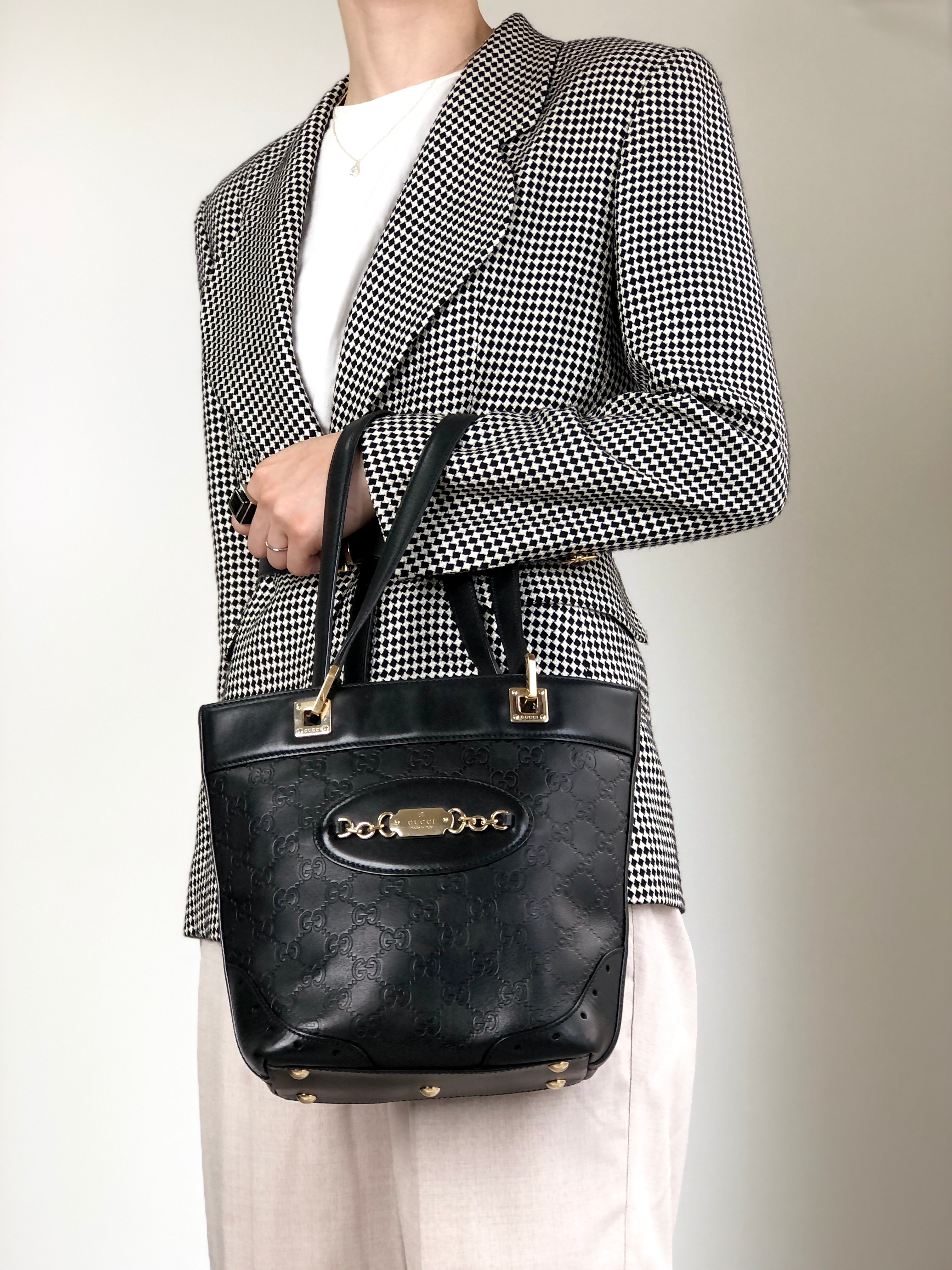 GUCCI バッグ GUCCI Totebag Black 145994 Vintage gfpgkn – VintageShop solo