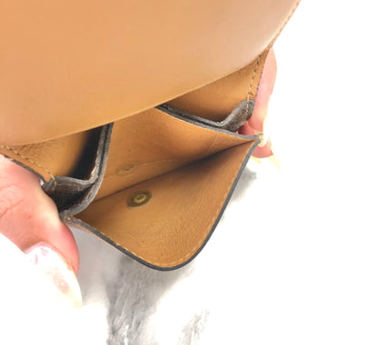 CELINE Macadam Blason Coin purse Wallet Brown t6udde