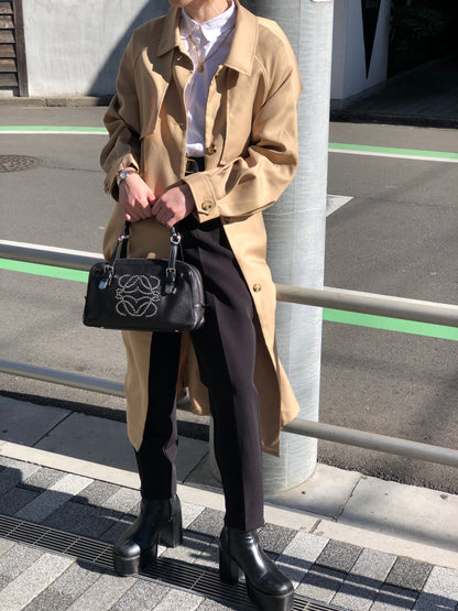 LOEWE Anagram Small Boston bag Handbag Black Vintage ebimhj