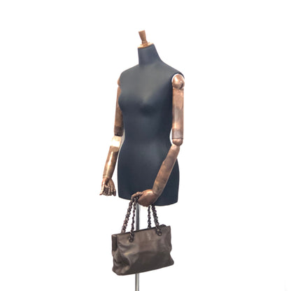 PRADA Tortoiseshell chain Handbag Totebag Brown Vintage Old tvmaz3
