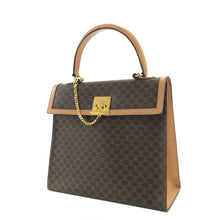 Load image into Gallery viewer, CELINE Macadam Toggle clasp Chain Handbag Brown Vintage Old Celine 854ge4
