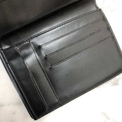 CELINE Macadam Logo Wallet Black Vintage Old Celine icxdzdi