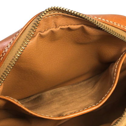 CELINE Macadam Blason Shoulderbag Beige Vintage Old celine 453zb4