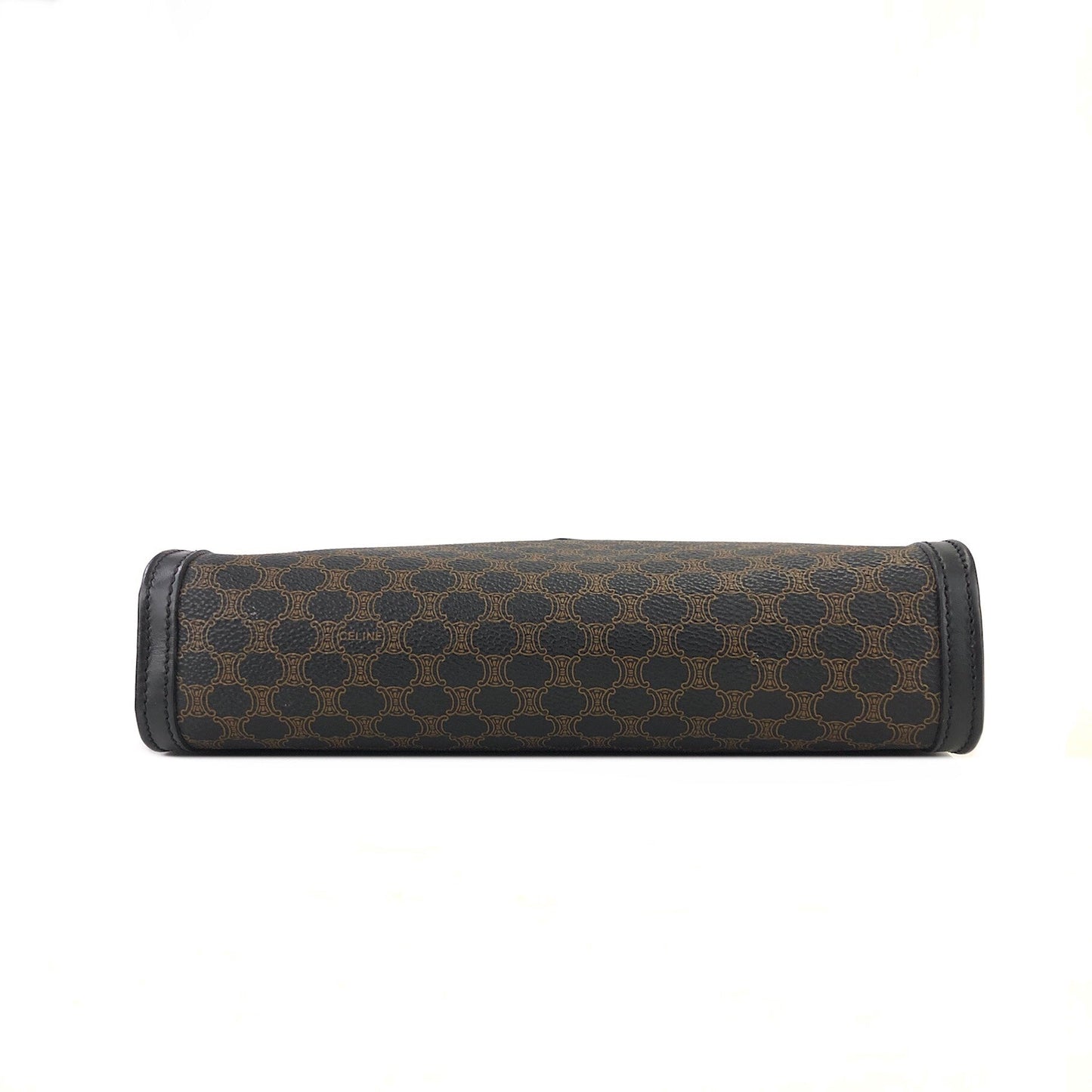 CELINE Macadam Blason Clutch bag Black Vintage Old Celine smkt4c