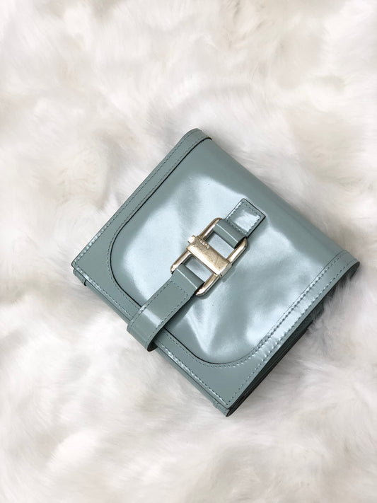 GUCCI Metal closure Compact Wallet Mint green  jmj7g8