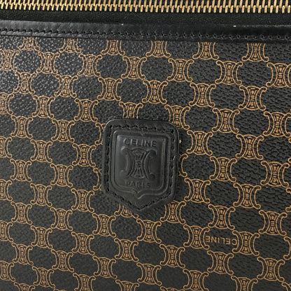 CELINE Macadam Blason Clutch bag Black Vintage Old Celine smkt4c