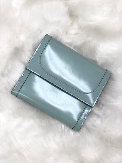GUCCI Metal closure Compact Wallet Mint green  jmj7g8
