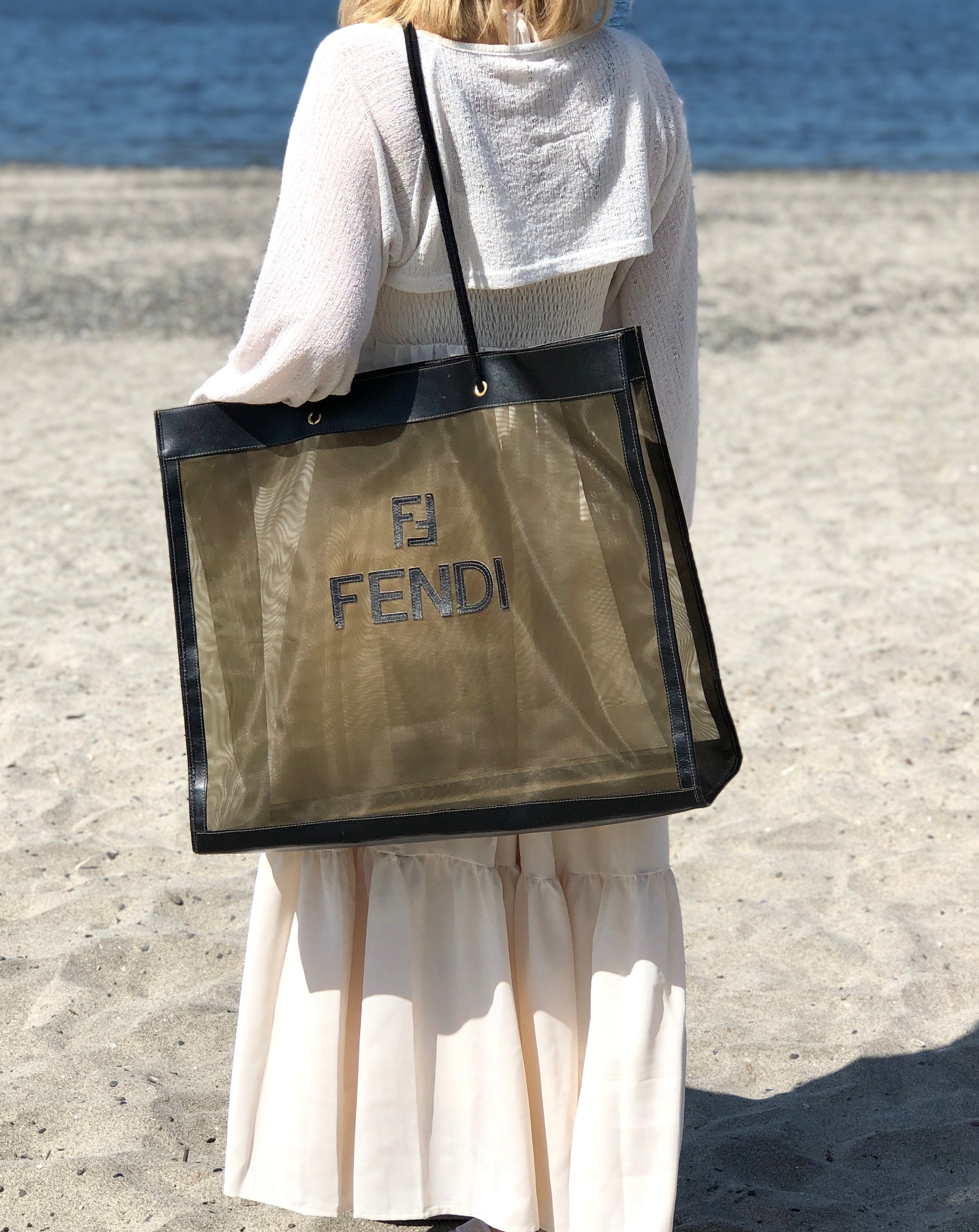 Fendi clear tote best sale