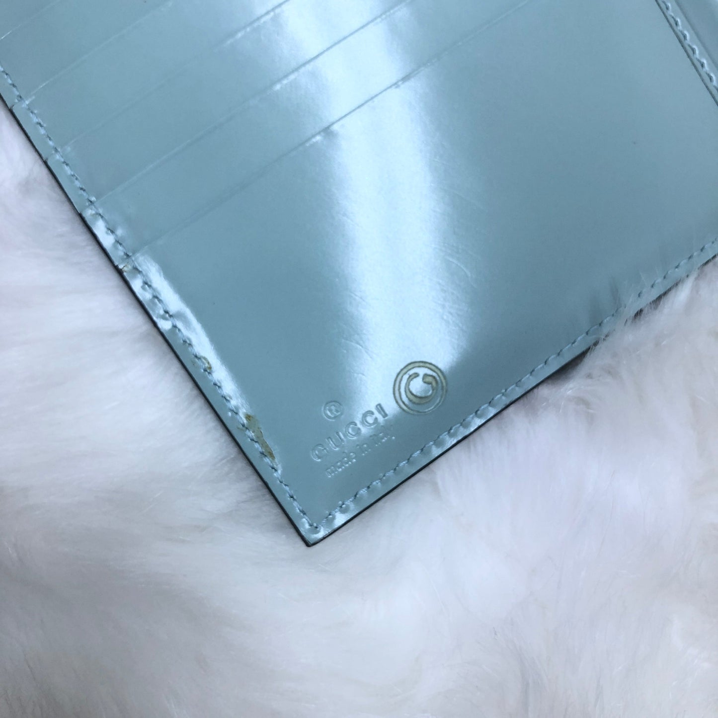 GUCCI Metal closure Compact Wallet Mint green  jmj7g8