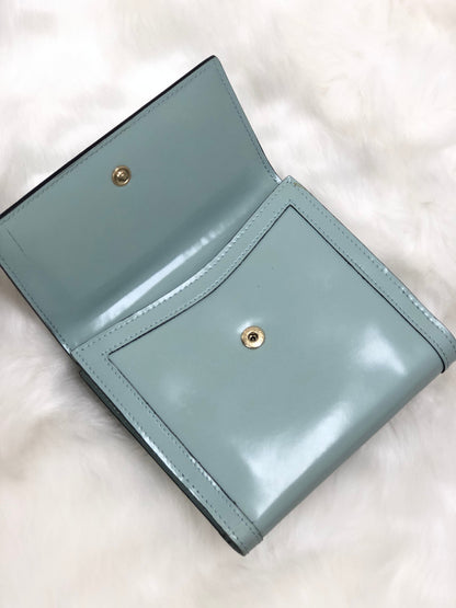 GUCCI Metal closure Compact Wallet Mint green  jmj7g8
