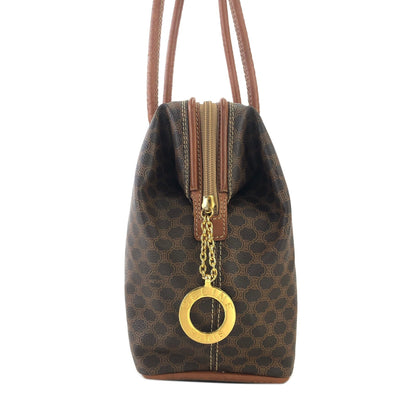 CELINE Macadam Circle Charm 肩背包 棕色 復古 舊款 Celine vdarns