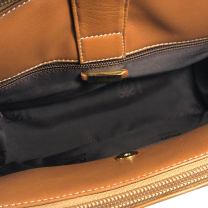 LOEWE Anagram Nappa leather Handbag Brown Vintage Old mjrzyi