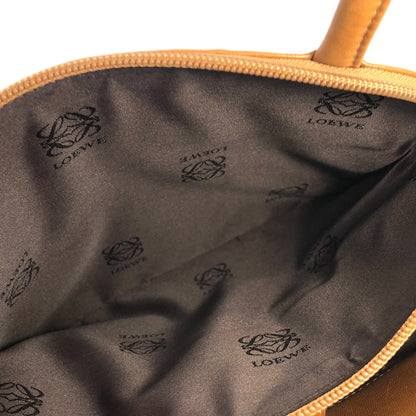 LOEWE Anagram Nappa leather Handbag Brown Vintage Old mjrzyi