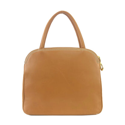 LOEWE Anagram Nappa leather Handbag Brown Vintage Old mjrzyi