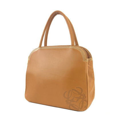 LOEWE Anagram Nappa leather Handbag Brown Vintage Old mjrzyi